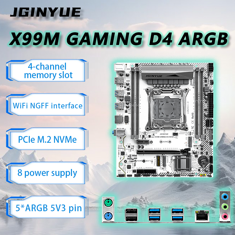 Ecc Ram Server - Scheda madre JGINYUE X99 LGA2011-3 M-ATX