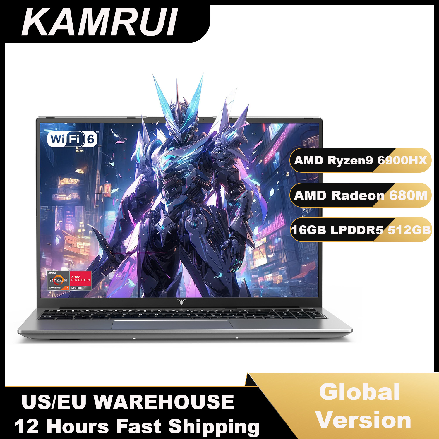 Ddr4 2400Mhz - KAMRUI Laptop 16 Pollici, AMD Ryzen